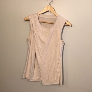 Lululemon Cream Tank Top/Muscle Tee